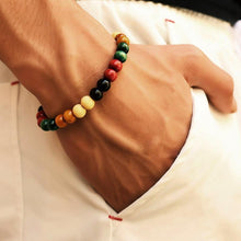 Load image into Gallery viewer, Lava Stone Men Wrist Bracelet Natural Moonstone Bead Tibetan Chakra Diffuser Bracelets For Men Jewelry Cool Gifts
