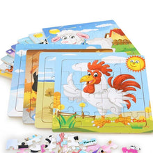 Load image into Gallery viewer, 38 Style Cartoon Wooden Puzzle Children Animal/ Vehicle Toy For 2-6 Year Baby Early Educational Toys for Kids