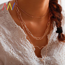 Load image into Gallery viewer, Modern Vintage Multilayer Crystal Gold Choker Pendant Necklace For Women Luxury Jewelry Perfect Gift Cool Style