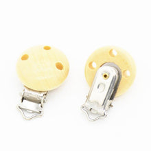 Load image into Gallery viewer, Wooden Baby Children Pacifier Holder Clip Infant Cute Round Nipple Clasps For Baby Product
