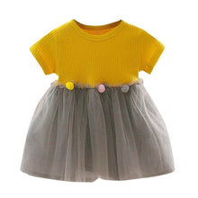 Load image into Gallery viewer, Fashion Modern New Spring Toddler Kids Baby Girls Patchwork Tulle Casual Princess Dress For Girls