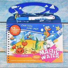 Load image into Gallery viewer, Montessori Coloring Book Doodle & Reusable Magic Pen Painting Drawing Board For Kids Baby Educational Birthday Toy