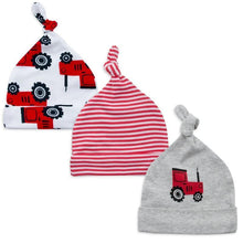 Load image into Gallery viewer, Printed Baby Hats & Caps For Newborn Baby Accessories In Elegant Modern Design Set Of 3PCS For Baby Kids