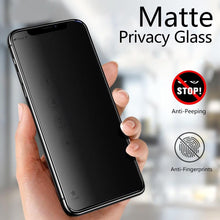 Load image into Gallery viewer, HD Matte Anti-spy Screen Protectors for Iphone 12 11 Pro Max Mini X XR XS Privacy Ceramic Film on 13 Pro MAX 6 7 8 Plus No Glass Anti-Spy Tempered Glass Film Upgrade 9H Hardness Case Friendly Easy Installation Bubble Free Screen Protector