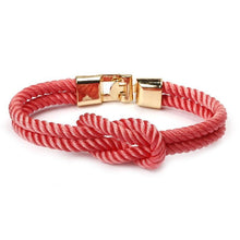 Load image into Gallery viewer, Modern Elegant Multi-Layer Concentric New Knot Braided Nylon Rope Men Anchor Amazing Bracelet Charm Couple Bracelets For Women Navy Jewelry Friendship
