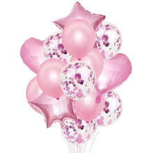Load image into Gallery viewer, 14Pcs Multi Confetti Balloons For Happy Birthday Party Balloons In Several Luxury Variant Helium Ballons For Celebrations for Boy Girls and Babies party