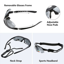 Load image into Gallery viewer, MOVIGOR Polarized Cycling Glasses Sports Men's Sunglasses Road Mountain Bicycle Riding Protection Goggles Eyewear Women 5 Lens