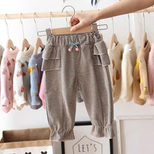 Load image into Gallery viewer, Clothing for Baby Girls Pants Dot Polka Bow Ruffles Casual Trousers Girls Princess Long Pant Children Clothes
