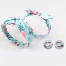 Load image into Gallery viewer, Modern Mother & Daughter Rabbit Ears Bow Hair Bands Cloth Headband Bowknot Headwear Bow