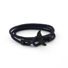 Load image into Gallery viewer, Whale Tail Anchor Bracelets Men And Women Charm Nautical Survival Rope Chain Bracelet Male Wrap Metal Hooks Fashion Gift
