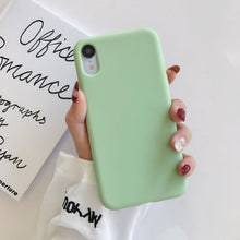 Load image into Gallery viewer, Ultra Thin Slim Fit Soft Grip Anti-Scratch Protective Cover Thicker Candy Phone Case for iPhone Soft Silicon Back Phone Cover for iPhone 12 13 Pro Max iphone Case