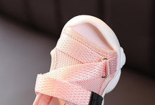 Load image into Gallery viewer, Baby Unisex Sandals Black Gray Pink Canvas Infant Sandals Toddler Summer Walking Shoes