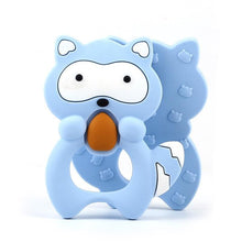 Load image into Gallery viewer, 2pcs Cartoon Baby Teether Animal Silicone Teether Raccoon Elephant Koala Giraffe Baby Teething Toys Accessories Perfect Toy For Kids