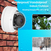 Load image into Gallery viewer, 5MP Metal Dome POE IP ONVIF H.265 Audio CCTV Camera 3mp FaceDetection Vandalproof IP66 Outdoor Home Security Video System XMEYE