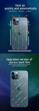 Load image into Gallery viewer, Gradient Laser Aurora Hydrogel Film For iPhone 13 11 12 Pro Max Mini X XS XR 7 8 Plus SE 2 Screen Protector Soft Full Back Cover Thin Scratch Resistant Back Screen Guard for Iphone