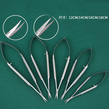 Load image into Gallery viewer, Ophthalmology Fine Corneal Scissors Open Eye Corner Surgical Microsurgical Scissors Stainless Steel Venus Straight Curved Scisso