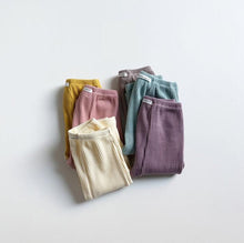Load image into Gallery viewer, Baby Boys Girls Solid Leggings Toddler Ribbed Pants Little Boy Casual Pants Kids Trousers