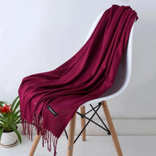 Load image into Gallery viewer, 2022 Tassel Women’s Scarf – Designer Shawl, Wrap & Hijab Pashmina