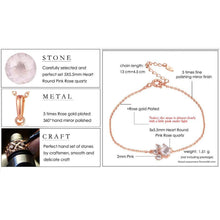 Load image into Gallery viewer, Elegant Wedding Jewelry Modern Dog Cat Paw Bear Claw Pink Heart AAA Cubic Zircon Rose Gold Chain Link Luxury Bracelets For Women Party Jewelry Gift