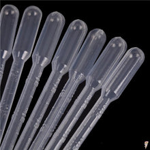 Load image into Gallery viewer, 20PCS 3ml Disposable safe Plastic Eye Dropper Transfer Graduated Pipettes  Practical Transparent Pipettes Educational Supplies