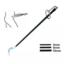 Load image into Gallery viewer, Silicone stainless steel Metal head ring urethral dilators catheter sound man penis plug masturbator sex toy for male