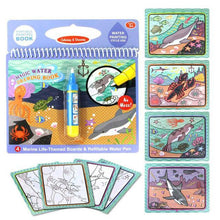 Load image into Gallery viewer, Reusable Magic Water Drawing Book With Pen Coloring Painting Book Drawing Board Juguetes Education Learning Toys for Children