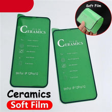 Load image into Gallery viewer, Full Cover Ceramics Screen Protector Explosion-proof Soft Film For iPhone 12 Mini 11 Pro XS Max XR X 8 7 6S Plus SE2 Soft Glass Tempered Glass Screen Protector Compatible iPhone
