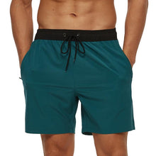 Load image into Gallery viewer, Men's Stretch Swim Trunks Quick Dry Beach Shorts With Zipper Pockets and Mesh Lining Men's Swim Trunks Quick Dry Beach Shorts with Pockets Swimsuits for Men