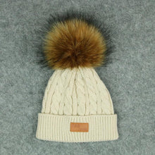 Load image into Gallery viewer, New Fashion Children Winter Caps For Baby Kids Girl Solid Knitted Thick And Modern Caps