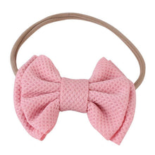 Load image into Gallery viewer, Luxury Cute Baby Girl Headband Ribbon Elastic Rope Big Bow Hair Band Candy Color Pony Tail Ties Ropes For Girls