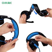 Load image into Gallery viewer, Modern Luxury Gaming STEVVEX Headset over-ear Game Earphones Wired gaming headset microphone Deep bass stereo headphones for PC and GAming
