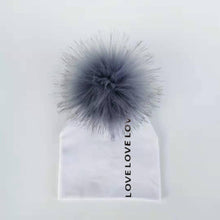 Load image into Gallery viewer, Newborn Kids Cotton Hats Cap With Pom Children's Hat Boy Accessories Toddler Caps