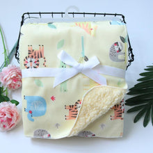 Load image into Gallery viewer, Baby Blankets New Layer Coral Fleece Infant Swaddle Wrap Owl Printed Newborn Baby Bedding Blanket