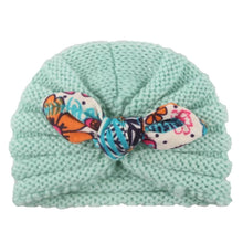 Load image into Gallery viewer, New Handmade Cotton Girl Hat Autumn Winter Baby Boy Girl Hat Colorful Bow Elastic Cute Baby Turban In Elegant Design