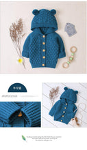 Load image into Gallery viewer, Autumn Infant Hooded Knitting Outwear coat / Jacket For Newborn Baby Boys GirlIn Modern New Elegant Design