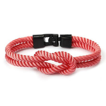 Load image into Gallery viewer, Modern Elegant Multi-Layer Concentric New Knot Braided Nylon Rope Men Anchor Amazing Bracelet Charm Couple Bracelets For Women Navy Jewelry Friendship