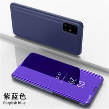Load image into Gallery viewer, Smart Flip Phone Case For iPhone X XR XS 5 5S SE 7 8 6 6S Plus 11 12 13 Mini Pro Max 2020 Mirror Window Standing Holder Cover Mirror Screen Smart Plating Case 360 Full Body Ultra Thin Intelligent Protective Case