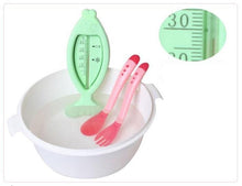 Load image into Gallery viewer, 1 Set Children Kids Tableware Temperature Silicone Soft Spoon Fork Cutlery Feeding Dish Infant Boys and Girls Unique Baby Feeding Tool