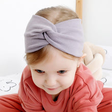 Load image into Gallery viewer, Modern New Trend Girls Winter Autumn Headband Twisted Knotted Soft Elastic Baby Girl Soft Elastic Turban Headband For Girls