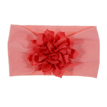 Load image into Gallery viewer, Cute 1PCS Baby Girls Lotus Flower Nylon Headband Knot Elastic Newborn Toddler Headwraps Kids Hair Accessories Gifts