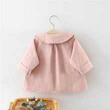 Load image into Gallery viewer, Baby Girl Coats Newborn Baby Clothes Autumn Winter Plaid Bow Coat Infant With Bow In elegant Modern Design