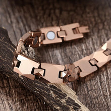 Load image into Gallery viewer, fashion Healthcare magnetic bracelet women titanium steel wristband magnetic bracelet men bracelet energy germanium bracelet men