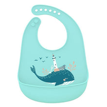 Load image into Gallery viewer, Silicone Baby Bibs waterproof Baby Saliva Towel Animal Adjustable Cloths Bandana Soft Feeding Cartoon Bib For Kids