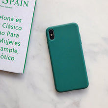 Load image into Gallery viewer, Ultra Thin Slim Fit Soft Grip Anti-Scratch Protective Cover Thicker Candy Phone Case for iPhone Soft Silicon Back Phone Cover for iPhone 12 13 Pro Max iphone Case
