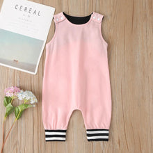 Load image into Gallery viewer, New Baby Boys Girls Outfits Clothes Newborn Baby Kids Rompers Toddler Solid Striped Sleeveless Cotton Jumpsuit Playsuit For Kids