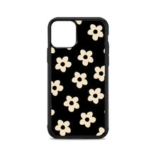 Load image into Gallery viewer, Black Floral Phone Case For Iphone 12 Mini 11 Pro Xs Max X Xr 6 7 8 Plus Se20 High Quality Silicon And Hard Plastic Cover Flowers Case Back Cover For Iphone