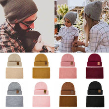 Load image into Gallery viewer, Modern Baby Set Hat Cap and Scrif And Snood Warm Hat Scarf Caps Scarves Knit Hats For Kids