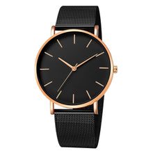 Load image into Gallery viewer, STEVVEX Men Watch Quartz Casual Watches Simple Metal Hour Reloj Quartz Watch Montre Mesh Stainless Steel clock For Men's and Boys