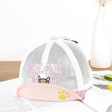 Load image into Gallery viewer, Luxury Summer Newborn Baby Sun Hat Cotton Beret Hat Cartoon Striped Bear Snapback Baseball Cap Baby Hats For girls and Boys Kids