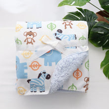 Load image into Gallery viewer, Baby Blankets New Layer Coral Fleece Infant Swaddle Wrap Owl Printed Newborn Baby Bedding Blanket